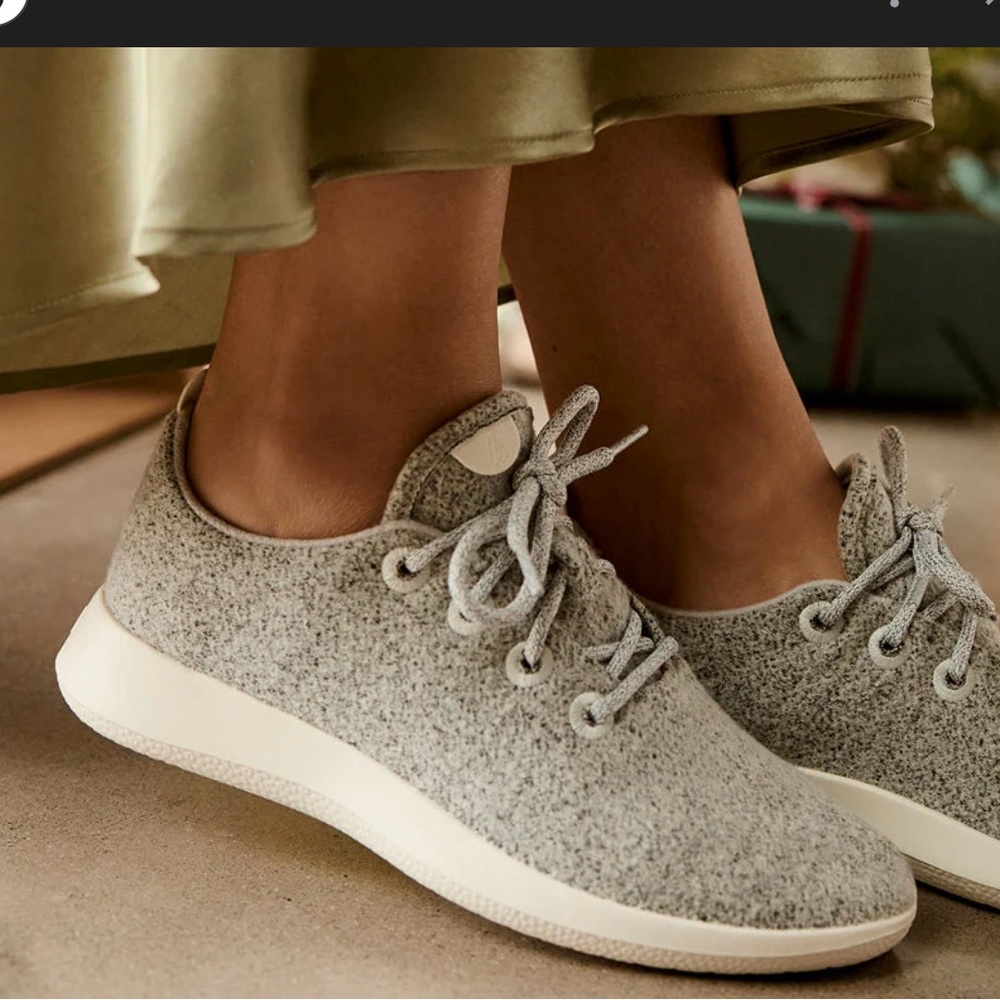 All birds grey wool runners size 7